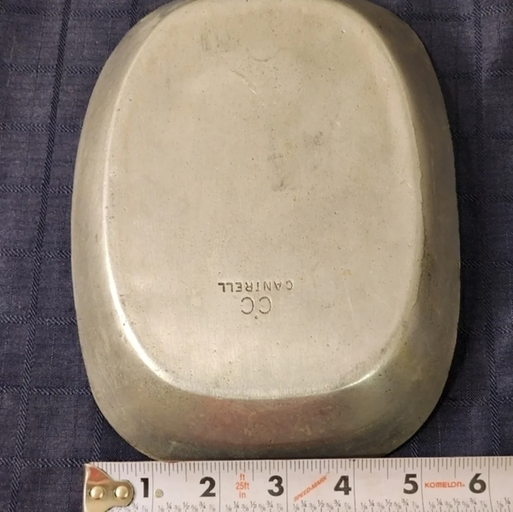 Vintage Cantrell CC Pewter Bread Tray 